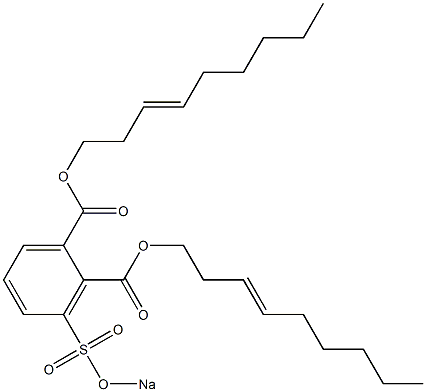 3-(Sodiosulfo)phthalic acid di(3-nonenyl) ester 구조식 이미지