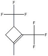 1,2-Bis(trifluoromethyl)-3-methyl-2-cyclobutene Structure