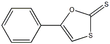 5-Phenyl-1,3-oxathiole-2-thione 구조식 이미지