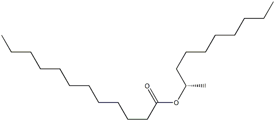 (+)-Lauric acid (S)-1-methylnonyl ester 구조식 이미지