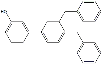 3-(3,4-Dibenzylphenyl)phenol Structure