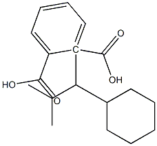 (-)-Phthalic acid hydrogen 1-[(R)-2-methyl-1-cyclohexylpropyl] ester Structure