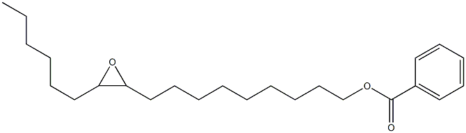 Benzoic acid 10,11-epoxyheptadecan-1-yl ester Structure