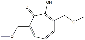 2-Hydroxy-3,7-bis(methoxymethyl)cyclohepta-2,4,6-trien-1-one 구조식 이미지