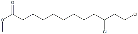10,12-Dichlorolauric acid methyl ester Structure