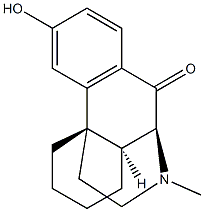 (9S,13S,14S)-3-Hydroxy-17-methylmorphinan-10-one 구조식 이미지