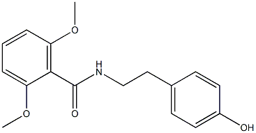 N-(4-Hydroxyphenethyl)-2,6-dimethoxybenzamide 구조식 이미지