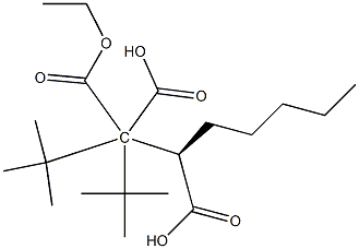 (2R)-Heptane-1,1,2-tricarboxylic acid 1,1-ditert-butyl 2-ethyl ester 구조식 이미지