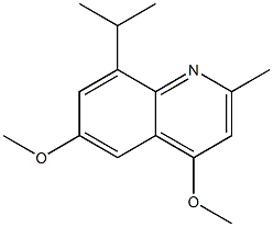 8-Isopropyl-2-methyl-4,6-dimethoxyquinoline Structure