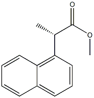[S,(+)]-2-(1-Naphtyl)propanoic acid methyl ester 구조식 이미지