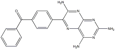 6-[4-Benzoylphenyl]-2,4,7-pteridinetriamine Structure