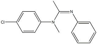 N1-Methyl-N2-phenyl-N1-(4-chlorophenyl)acetamidine Structure