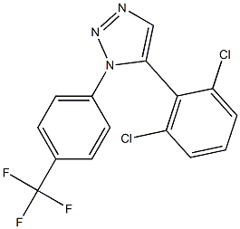 1-(4-(Trifluoromethyl)phenyl)-5-(2,6-dichlorophenyl)-1H-1,2,3-triazole 구조식 이미지