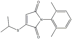 3-Isopropylthio-1-(2,6-dimethylphenyl)-1H-pyrrole-2,5-dione 구조식 이미지