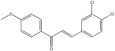 3,4-Dichloro-4'-methoxychalcone 구조식 이미지