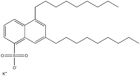 5,7-Dinonyl-1-naphthalenesulfonic acid potassium salt Structure