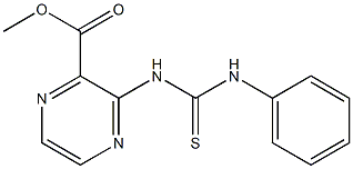 3-[3-Phenylthioureido]pyrazine-2-carboxylic acid methyl ester Structure