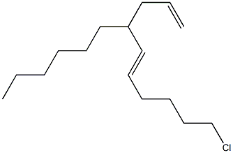 (5E)-10-Chloro-4-hexyl-1,5-decadiene Structure