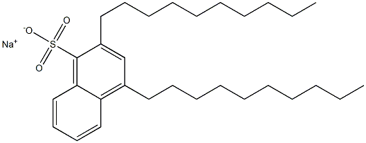 2,4-Didecyl-1-naphthalenesulfonic acid sodium salt Structure