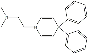 1,4-Dihydro-4,4-diphenyl-1-[2-dimethylaminoethyl]pyridine Structure