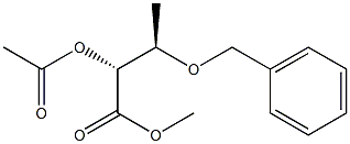 (2R,3R)-2-Acetoxy-3-benzyloxybutyric acid methyl ester 구조식 이미지