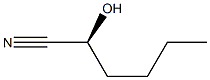 (2S)-2-Hydroxyhexanenitrile 구조식 이미지