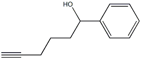 1-Phenyl-5-hexyne-1-ol 구조식 이미지