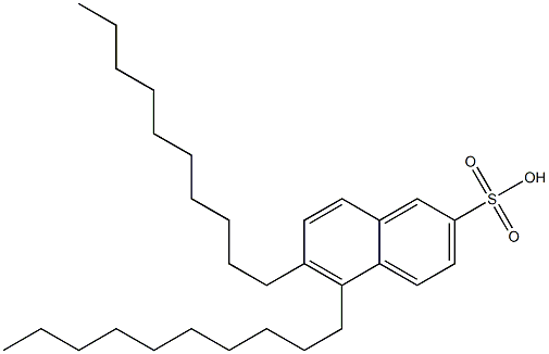 5,6-Didecyl-2-naphthalenesulfonic acid Structure