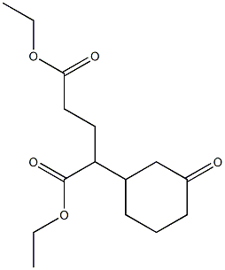 2-(3-Oxocyclohexyl)pentanedioic acid diethyl ester 구조식 이미지