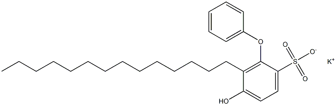 5-Hydroxy-6-tetradecyl[oxybisbenzene]-2-sulfonic acid potassium salt Structure