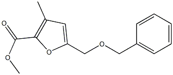 3-Methyl-5-[(benzyloxy)methyl]furan-2-carboxylic acid methyl ester 구조식 이미지