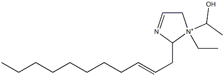 1-Ethyl-1-(1-hydroxyethyl)-2-(2-undecenyl)-3-imidazoline-1-ium 구조식 이미지