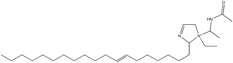 1-[1-(Acetylamino)ethyl]-1-ethyl-2-(7-nonadecenyl)-3-imidazoline-1-ium Structure