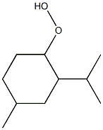 2-Isopropyl-4-methylcyclohexyl hydroperoxide Structure