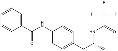 (-)-N-[4-[(R)-2-(Trifluoroacetylamino)propyl]phenyl]benzamide Structure