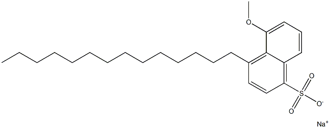 5-Methoxy-4-tetradecyl-1-naphthalenesulfonic acid sodium salt 구조식 이미지