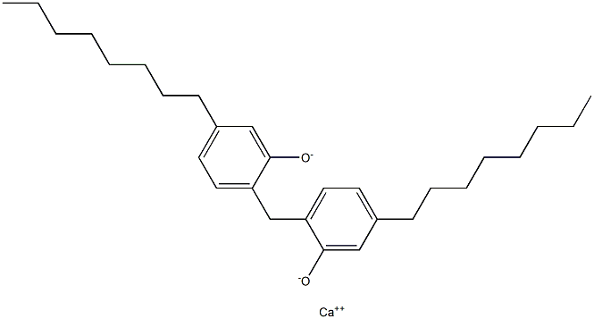Calcium 2,2'-methylenebis(5-octylphenoxide) Structure