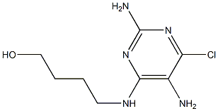 2,5-Diamino-4-chloro-6-(4-hydroxybutylamino)pyrimidine Structure