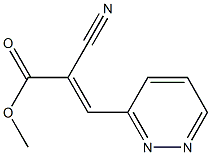 2-Cyano-3-(3-pyridazinyl)acrylic acid methyl ester 구조식 이미지
