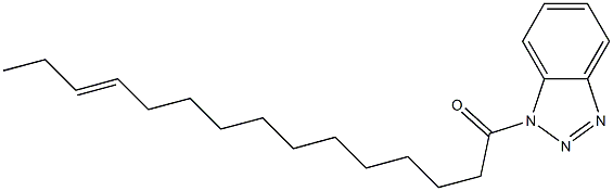 1-(12-Pentadecenoyl)-1H-benzotriazole 구조식 이미지