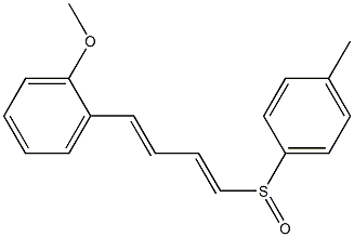 (1E,3E)-1-(p-Tolylsulfinyl)-4-(2-methoxyphenyl)-1,3-butadiene Structure