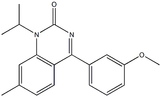 1-Isopropyl-4-(3-methoxyphenyl)-7-methylquinazolin-2(1H)-one Structure