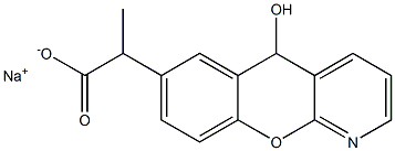 2-[5-Hydroxy-5H-[1]benzopyrano[2,3-b]pyridin-7-yl]propionic acid sodium salt 구조식 이미지