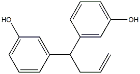 3,3'-(3-Buten-1-ylidene)bisphenol Structure