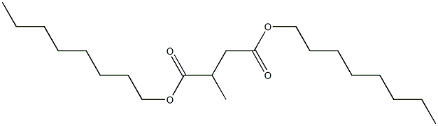 2-Methylsuccinic acid dioctyl ester 구조식 이미지