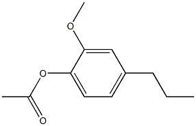 2-Methoxy-4-propylphenol acetate 구조식 이미지