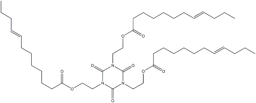 1,3,5-Tris[2-(8-dodecenoyloxy)ethyl]hexahydro-1,3,5-triazine-2,4,6-trione 구조식 이미지