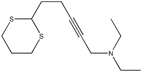 5-(1,3-Dithian-2-yl)-N,N-diethyl-2-pentyn-1-amine 구조식 이미지