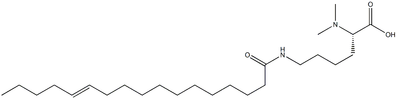 N6-(12-Heptadecenoyl)-N2,N2-dimethyllysine 구조식 이미지