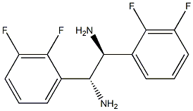 (1R,2S)-1,2-Bis(2,3-difluorophenyl)ethane-1,2-diamine Structure